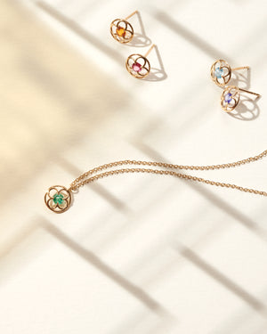 Primavera necklace - Pink Sapphire