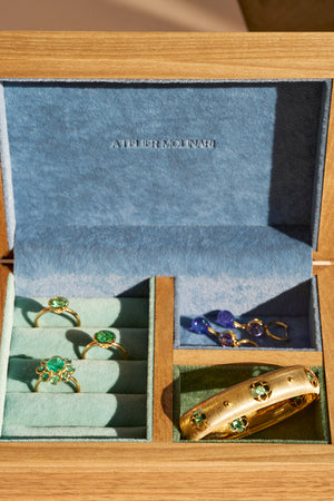 Primavera cuff - Emerald