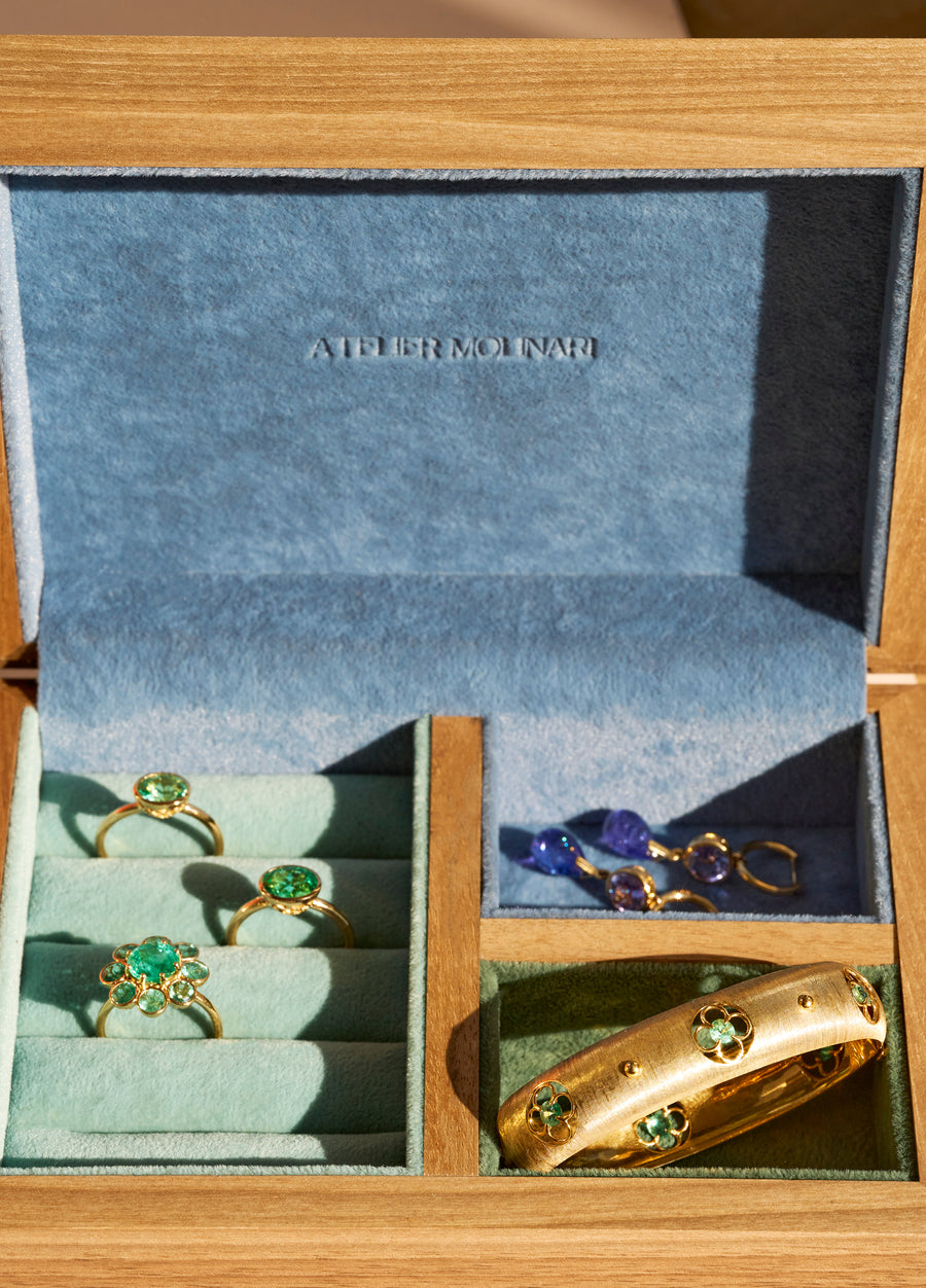 Primavera cuff - Emerald