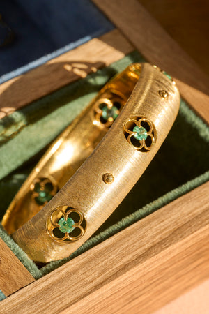 Primavera cuff - Emerald