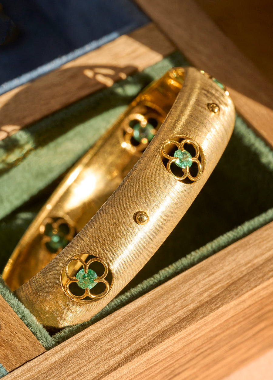 Primavera cuff - Emerald
