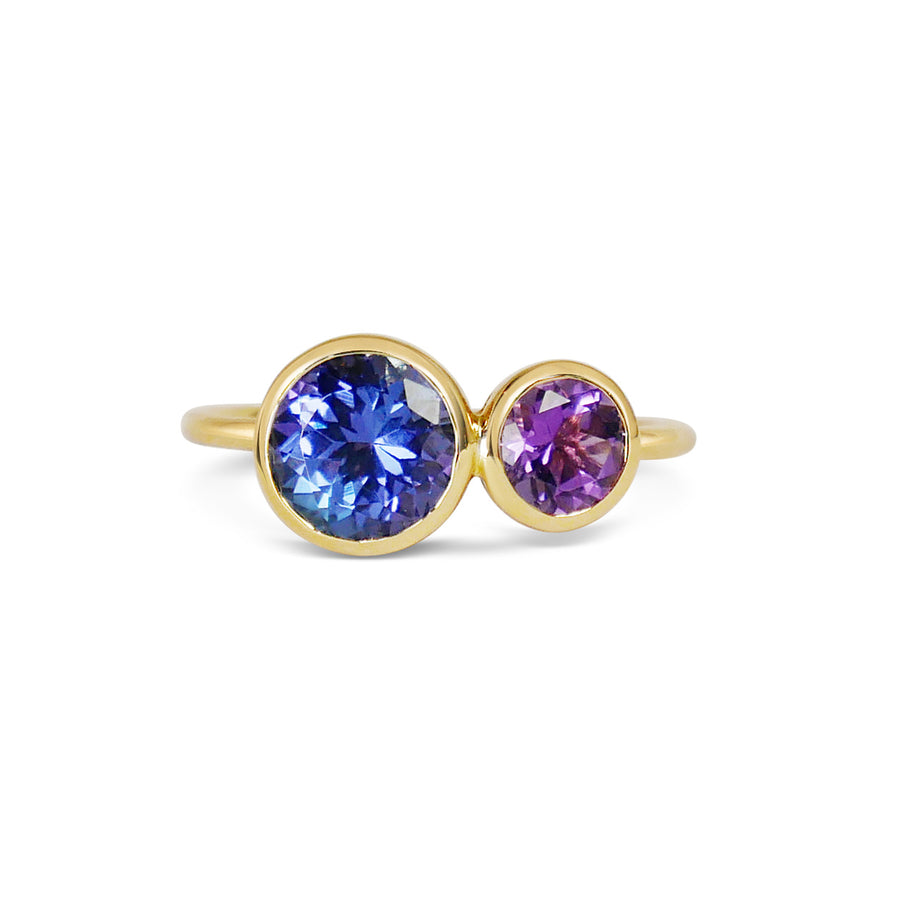 Inséparables - Tanzanite & Amethyst