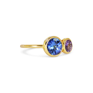 Inséparables - Tanzanite & Amethyst