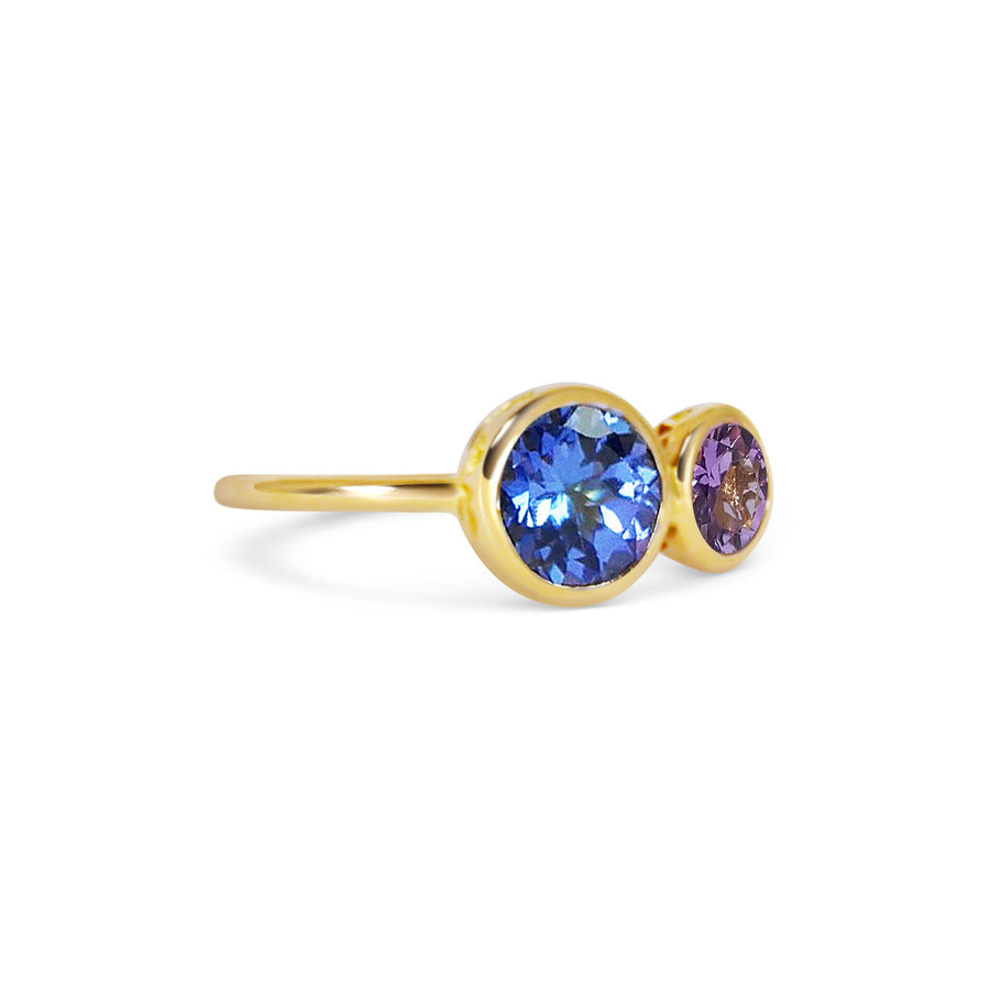 Inséparables - Tanzanite & Amethyst