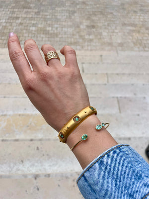 Primavera cuff - Emerald