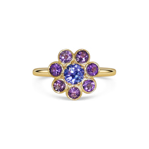 Paquerette - Tanzanite & Amethyst