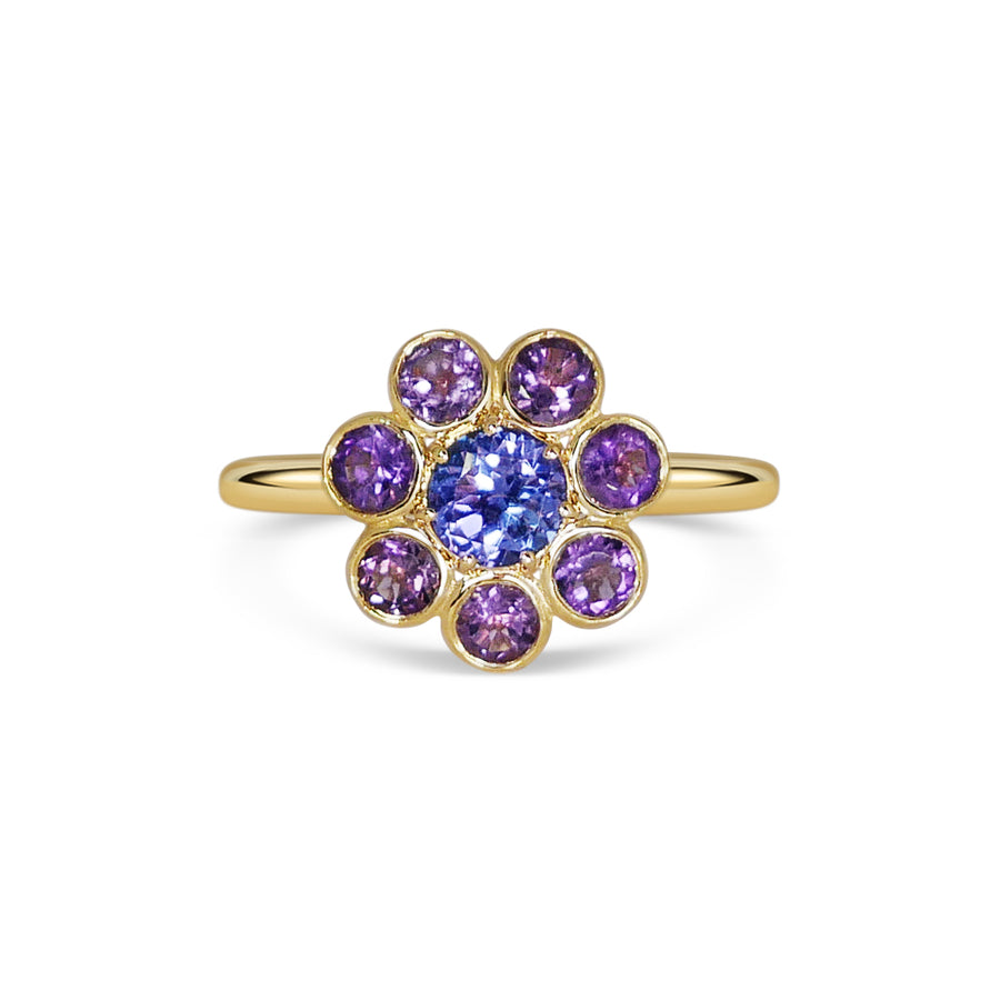 Paquerette - Tanzanite & Amethyst