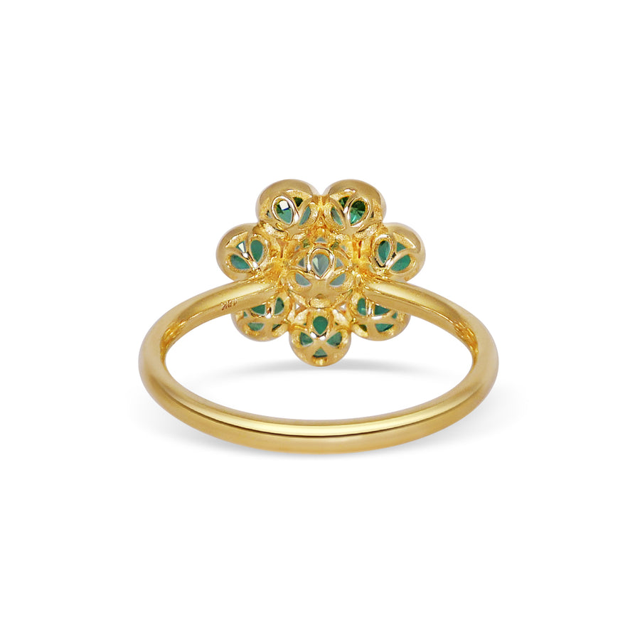 Paquerette - Aquamarine & Emeralds