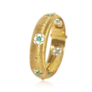 Primavera cuff - Emerald
