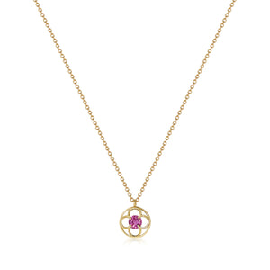 Primavera necklace - Pink Sapphire