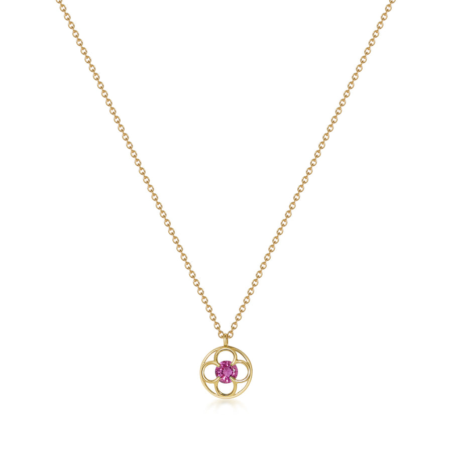 Primavera necklace - Pink Sapphire