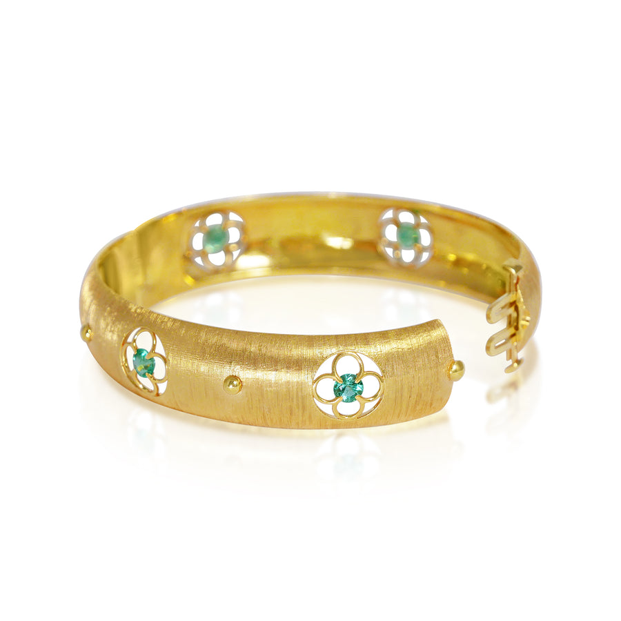 Primavera cuff - Emerald