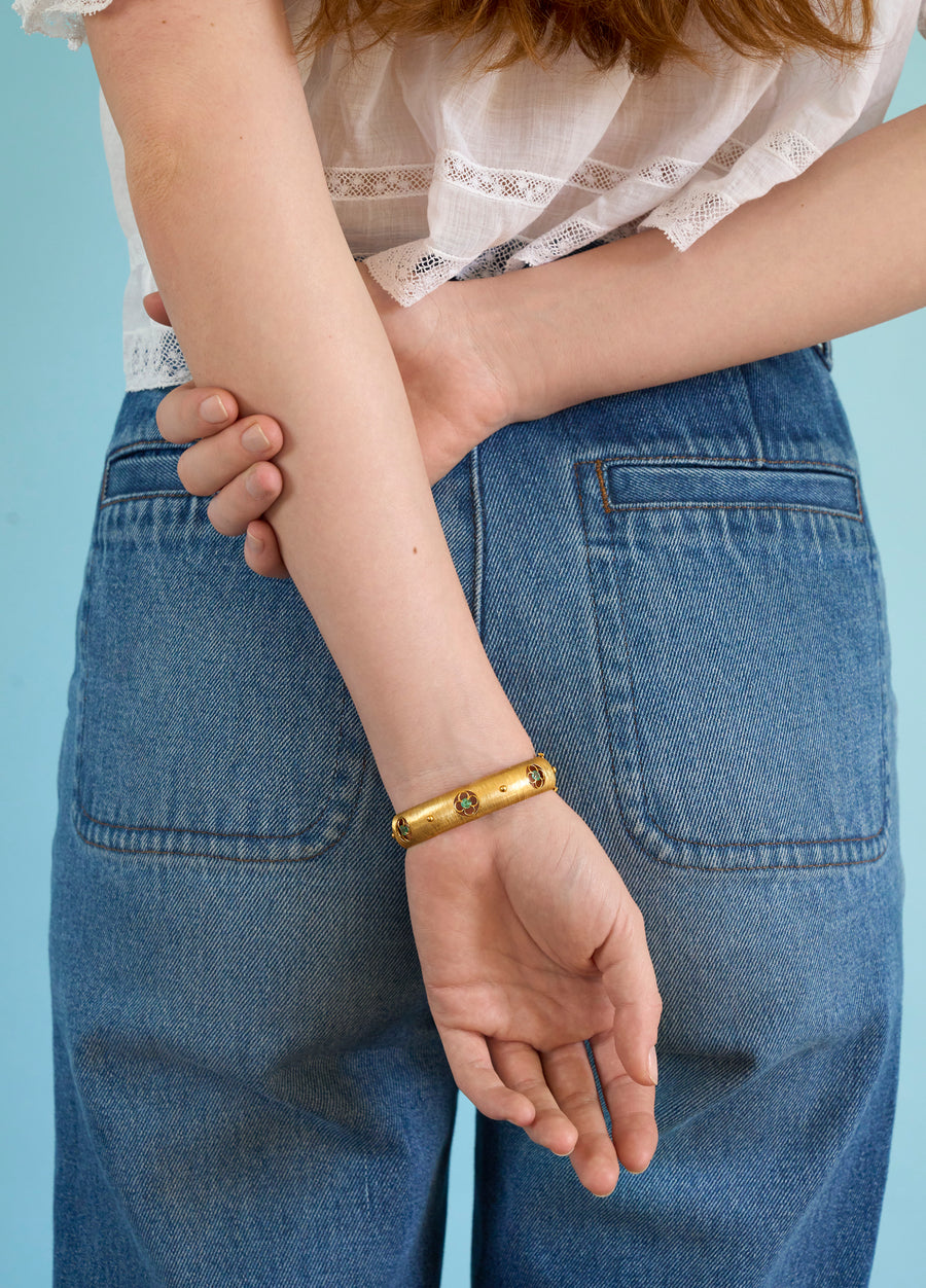 Primavera cuff - Emerald