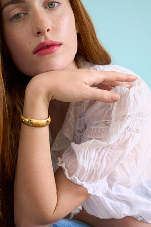 Primavera cuff - Emerald