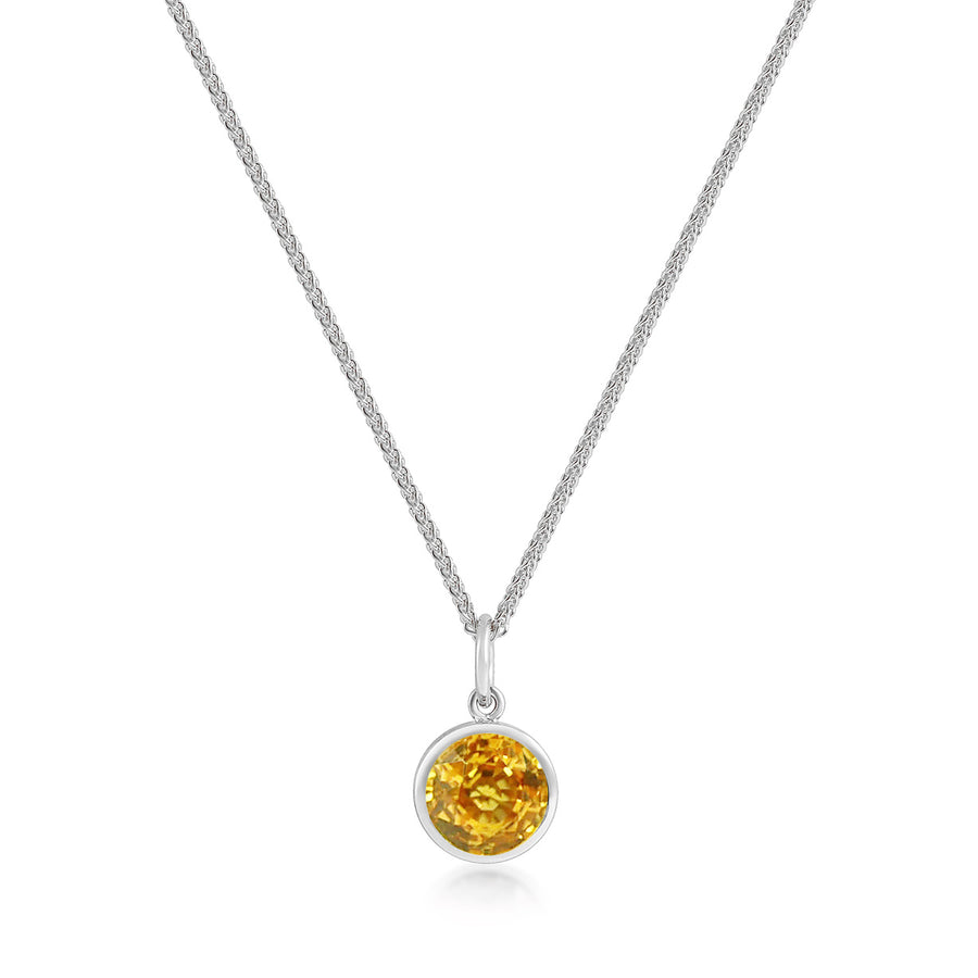Accroche Coeur - Yellow Sapphire