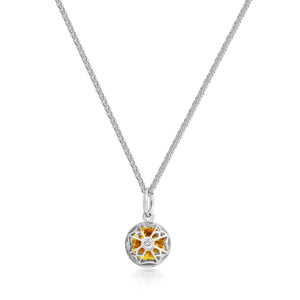 Accroche Coeur - Yellow Sapphire