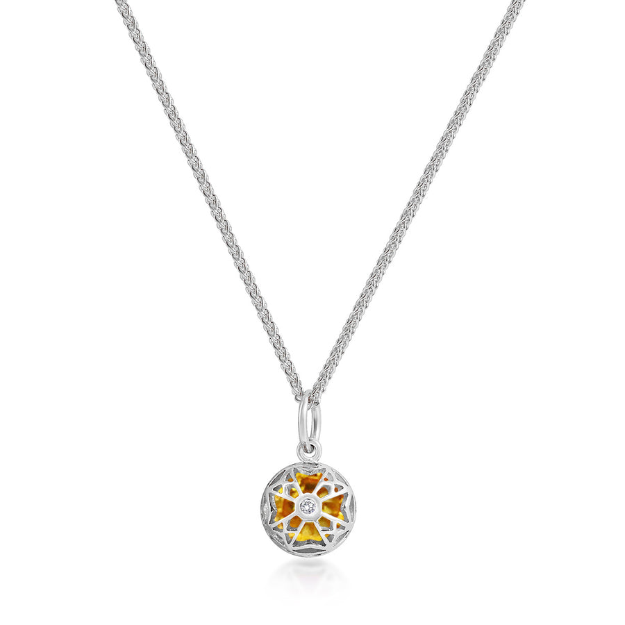 Accroche Coeur - Yellow Sapphire