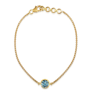 Accroche Coeur - Aquamarine