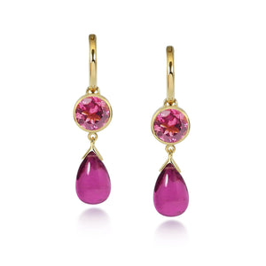 Gouttes D'Or Précieuses - Pink Tourmaline
