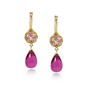 Gouttes D'Or Précieuses - Pink Tourmaline