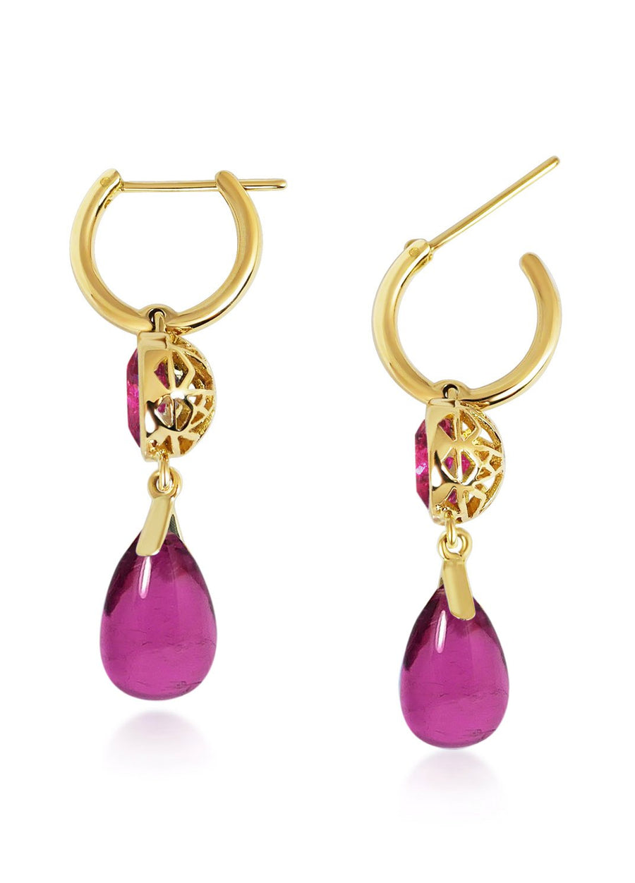 Gouttes D'Or Précieuses - Pink Tourmaline