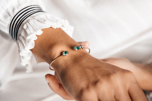 Bracelet Inséparable - Apatites & Emerald