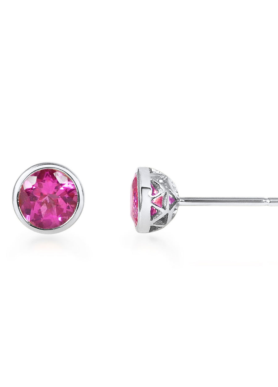 Petits Boutons D'Or - Pink Tourmaline