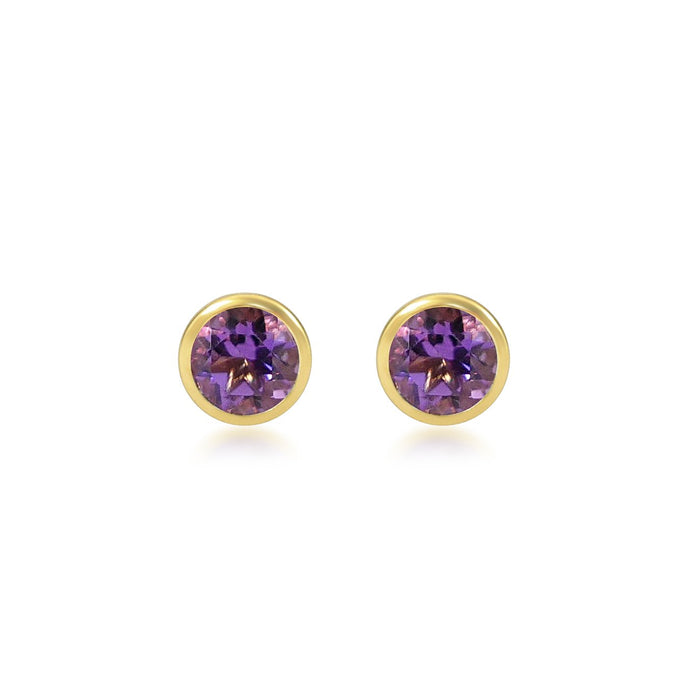 Petits Boutons D'Or - Amethyst