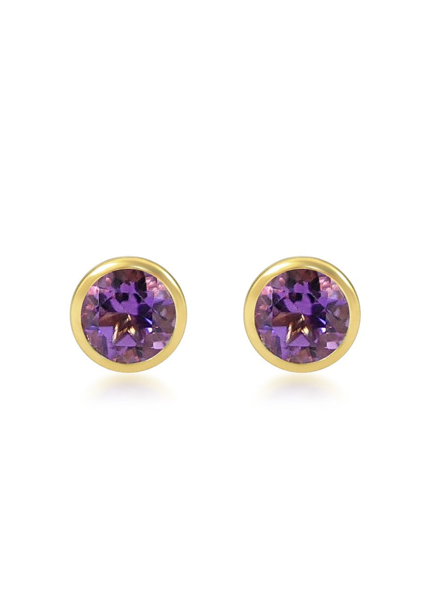 Petits Boutons D'Or - Amethyst