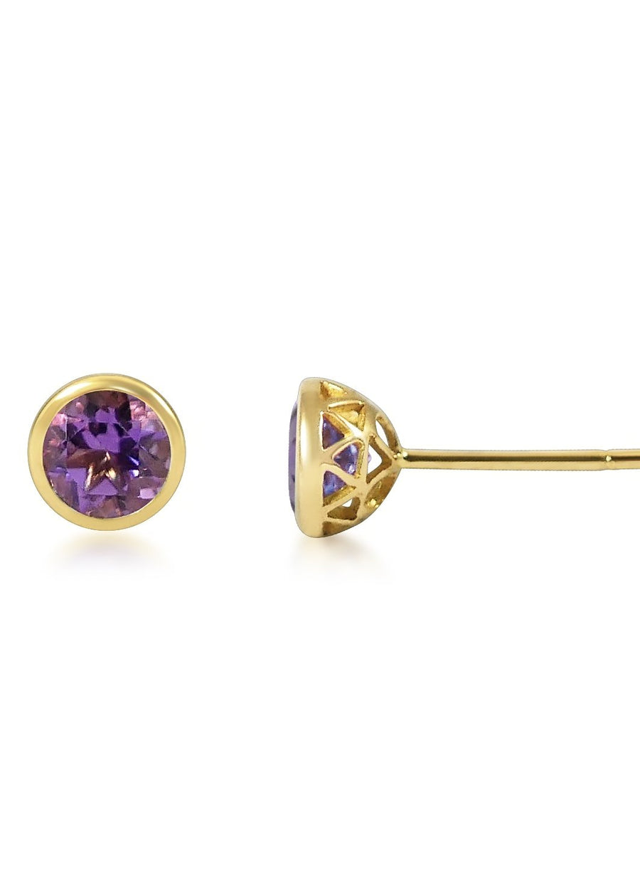 Petits Boutons D'Or - Amethyst