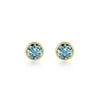 Petits Boutons D'Or - Aquamarine