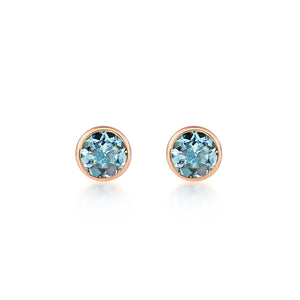 Petits Boutons D'Or - Aquamarine