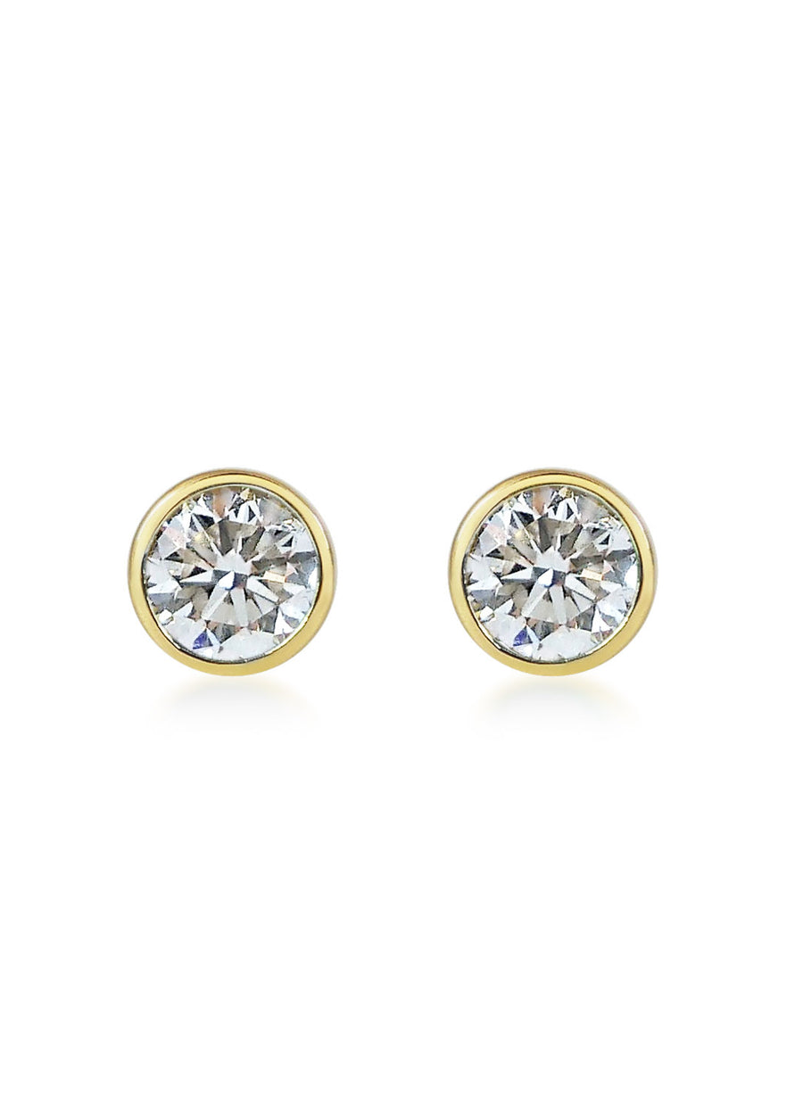 Petits Boutons D'Or - Diamond / 18k Gold