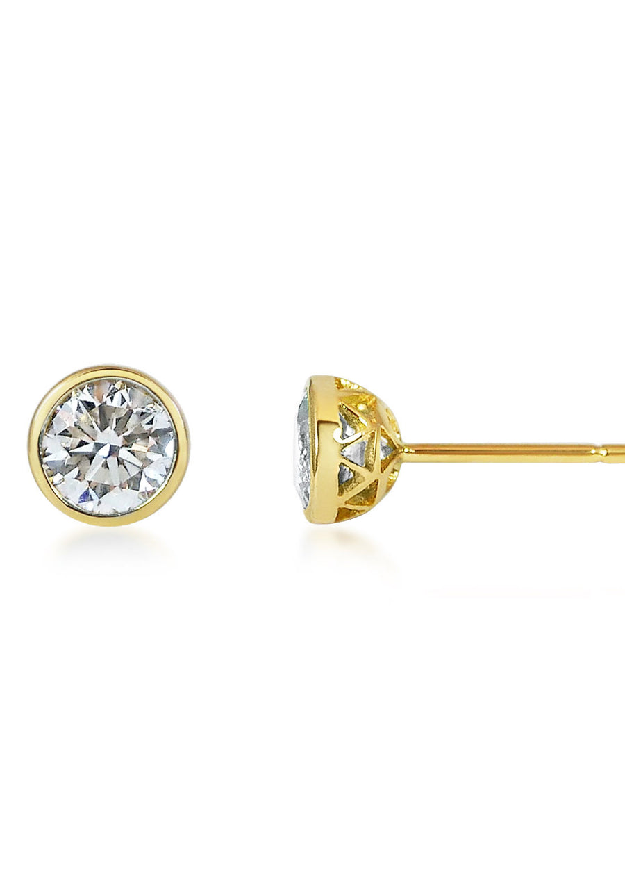 Petits Boutons D'Or - Diamond / 18k Gold