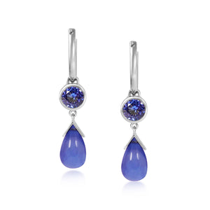 Petites Gouttes D'Or Précieuses - Tanzanite