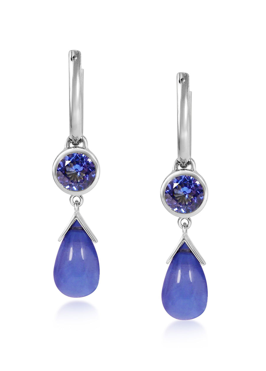 Petites Gouttes D'Or Précieuses - Tanzanite