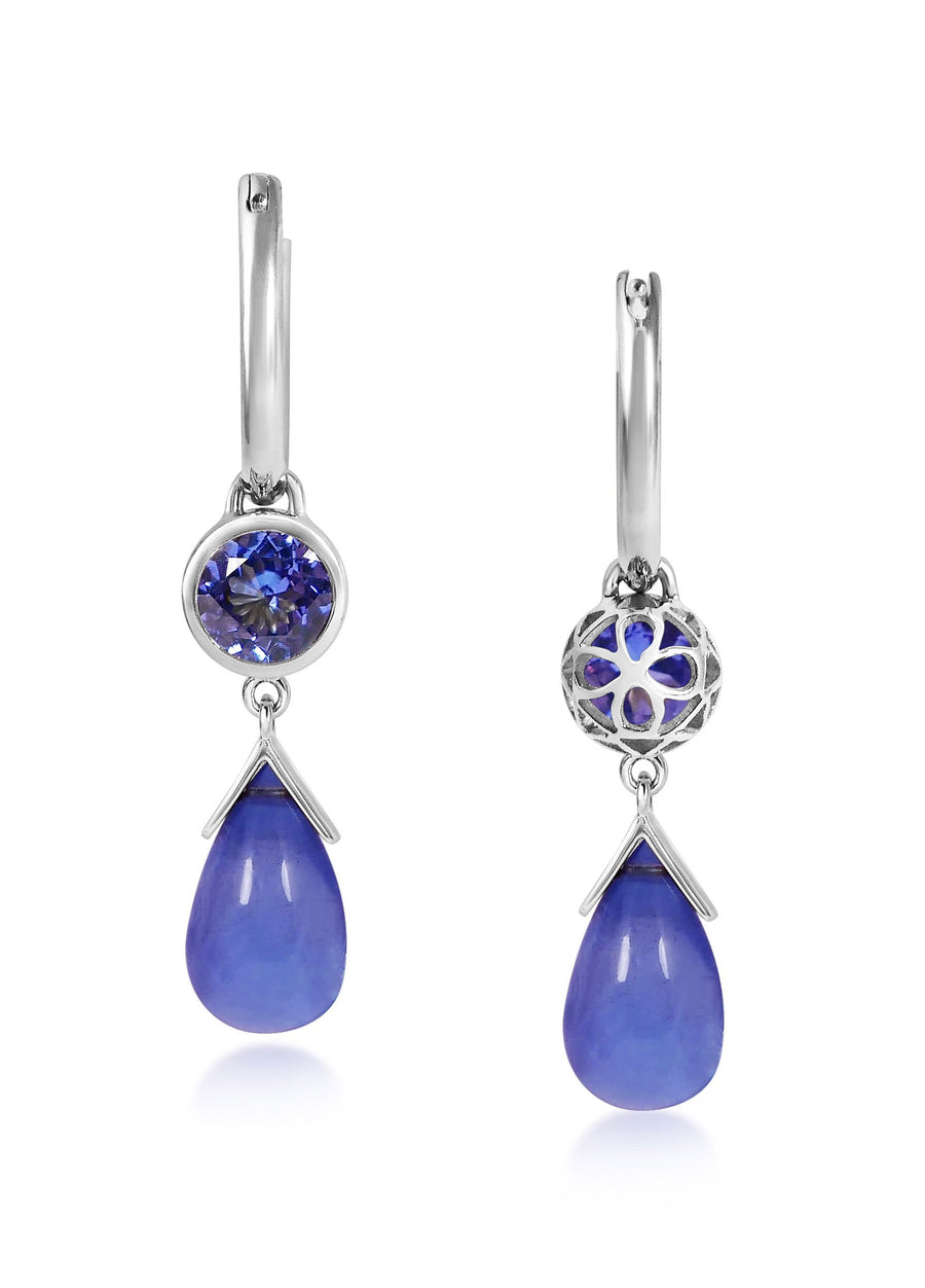 Petites Gouttes D'Or Précieuses - Tanzanite