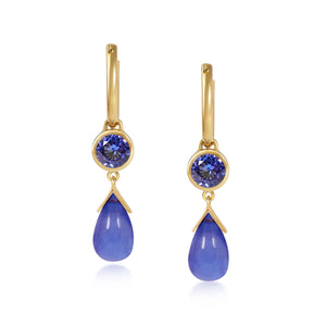 Petites Gouttes D'Or Précieuses - Tanzanite