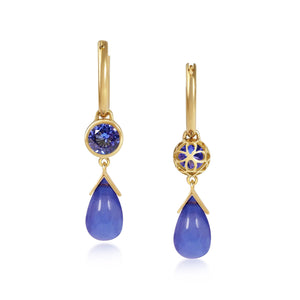 Petites Gouttes D'Or Précieuses - Tanzanite