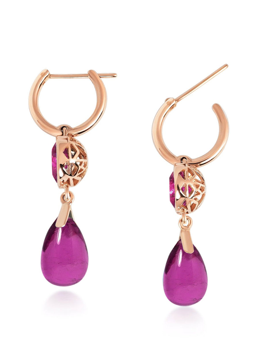 Gouttes D'Or Précieuses - Pink Tourmaline