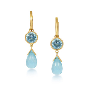 Gouttes D'Or Précieuses - Aquamarine