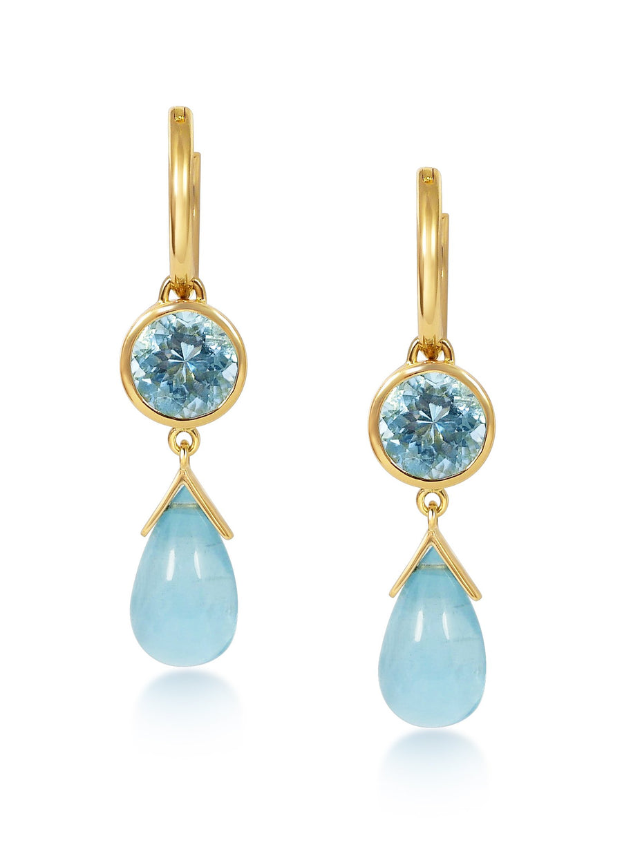 Gouttes D'Or Précieuses - Aquamarine