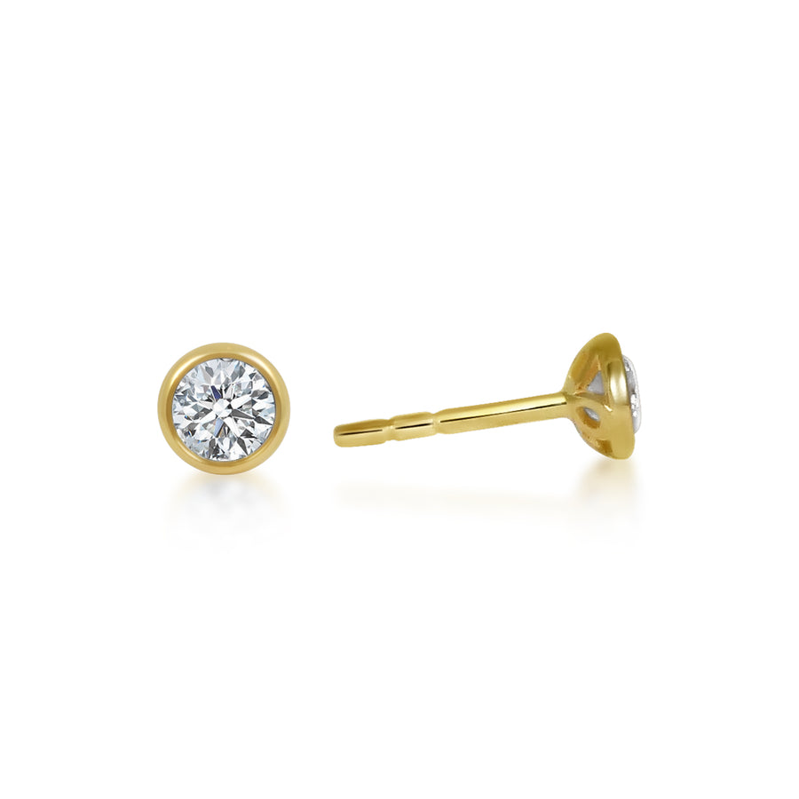 Minis Boutons D'Or  - Diamond 0,40ct / 18k Gold