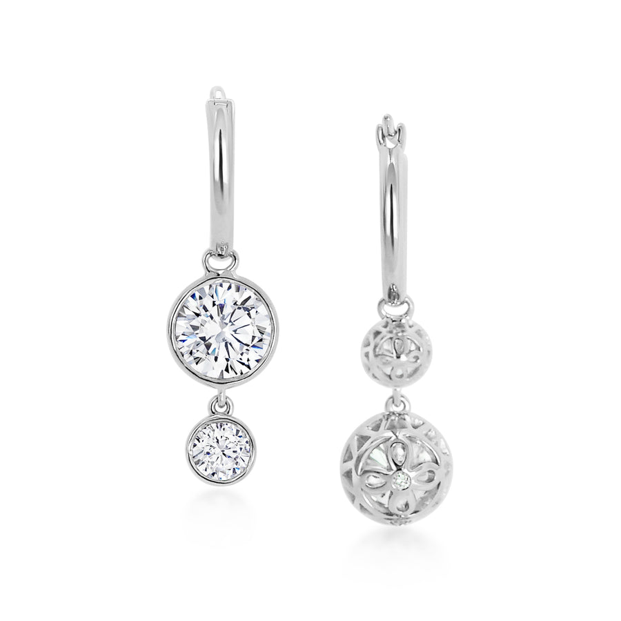 Les Sentimentales Asymmetrical Drops - Diamonds 2,52cts / 18k Gold