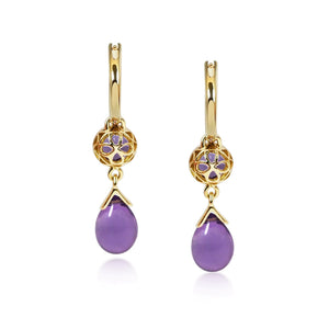 Petites Gouttes D'Or Précieuses - Amethyst