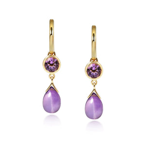 Petites Gouttes D'Or Précieuses - Amethyst