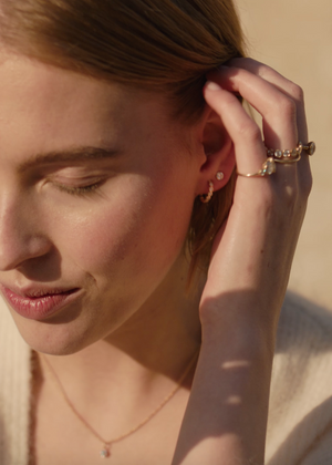 Minis Boutons D'Or  - Diamond 0,40ct / 18k Gold